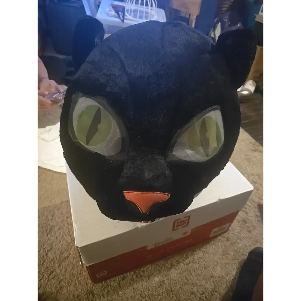 Dan Dee Big Greeter Head Black Cat Panther Halloween Mask Mascot Costume Head